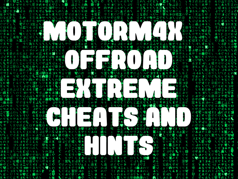 Motorm4x cheats