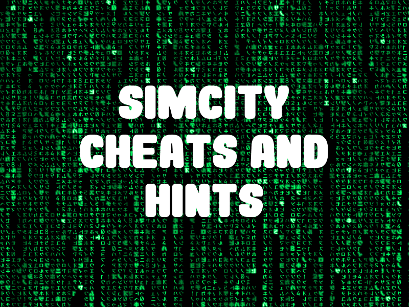 SimCity Cheats and Hints for SNES