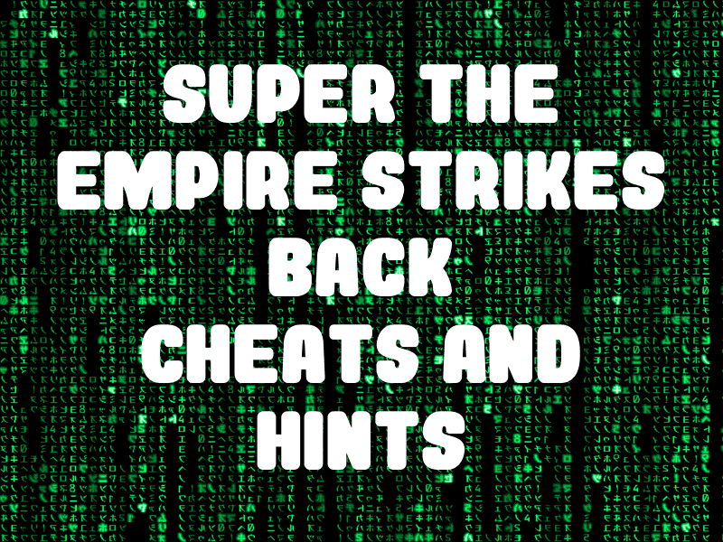 super empire strikes back codes